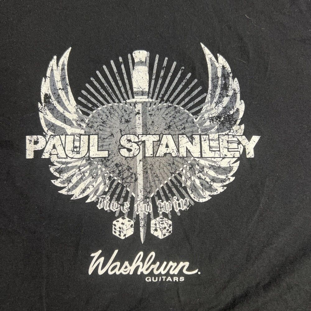 Paul Stanley Solo Promo Washburn‎ Guitars Live To Win 2006 Black T-Shirt Size XL